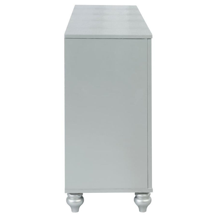 Gunnison - 6 - Drawer Dresser - Silver Metallic Dressers modern furniture Contempo Furniture