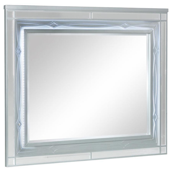 Gunnison - Dresser Mirror - Silver Metallic Mirror modern furniture Contempo Furniture