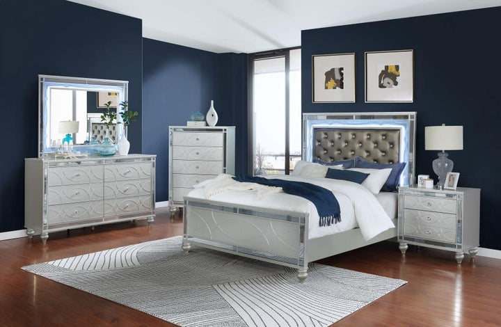 Gunnison - Dresser Mirror - Silver Metallic Mirror modern furniture Contempo Furniture