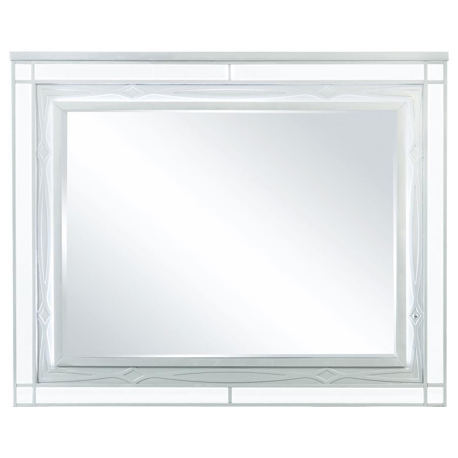 Gunnison - Dresser Mirror - Silver Metallic Mirror modern furniture Contempo Furniture