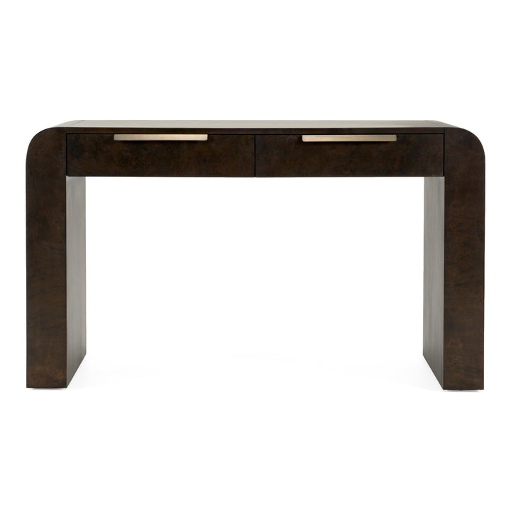 Guzman - Modern Dark Burl Writing Desk