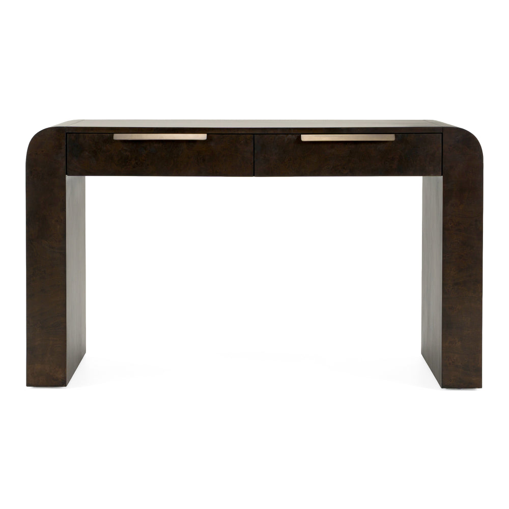 Guzman - Modern Dark Burl Writing Desk