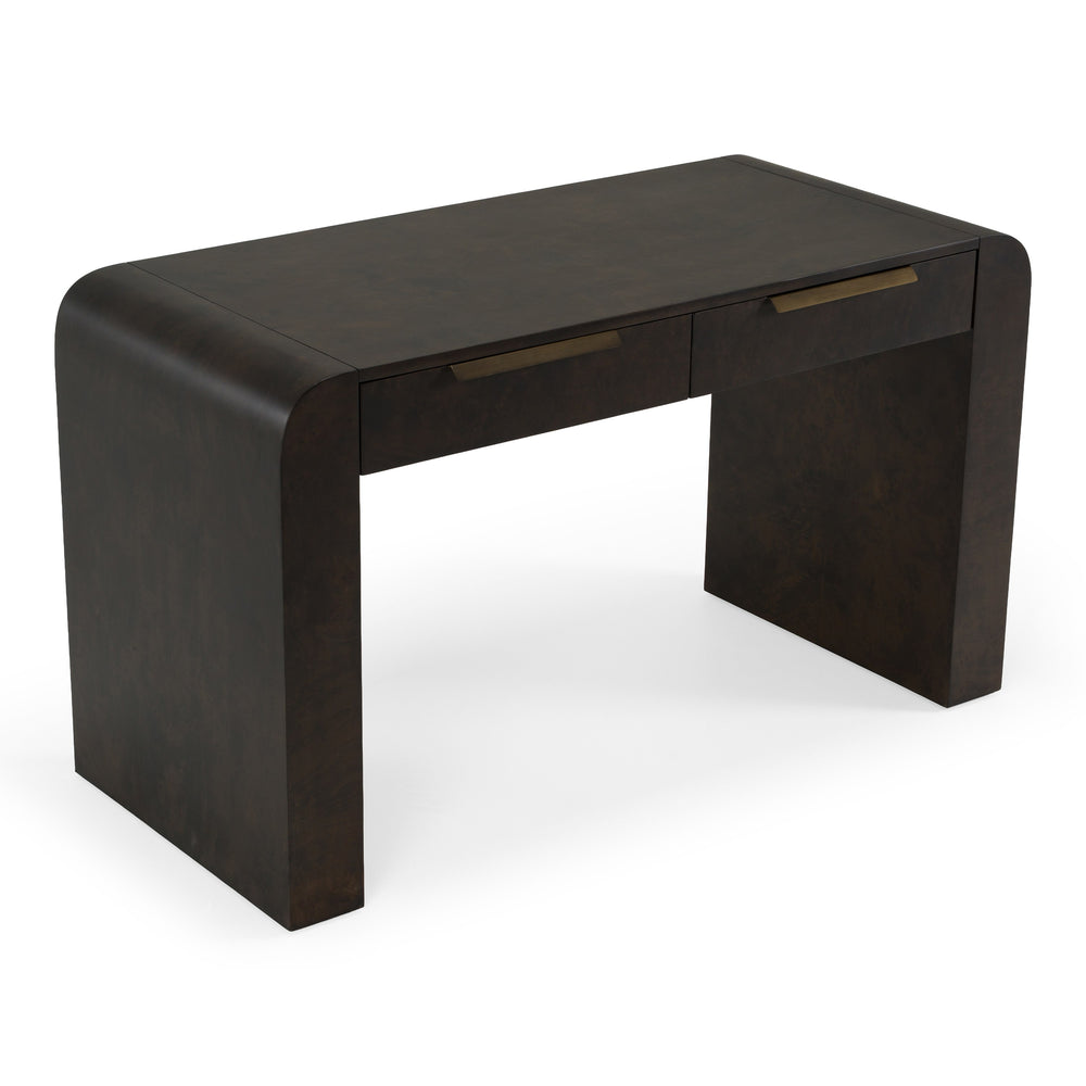 Guzman - Modern Dark Burl Writing Desk