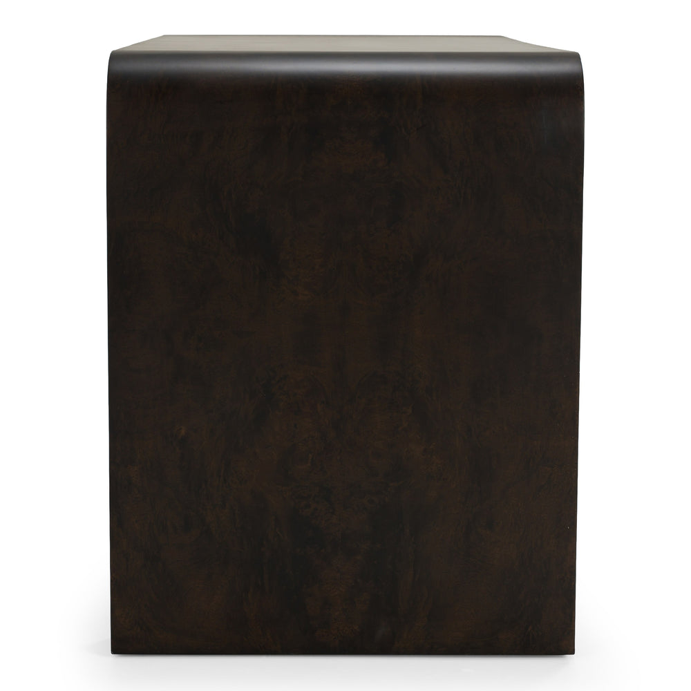 Guzman - Modern Dark Burl Writing Desk
