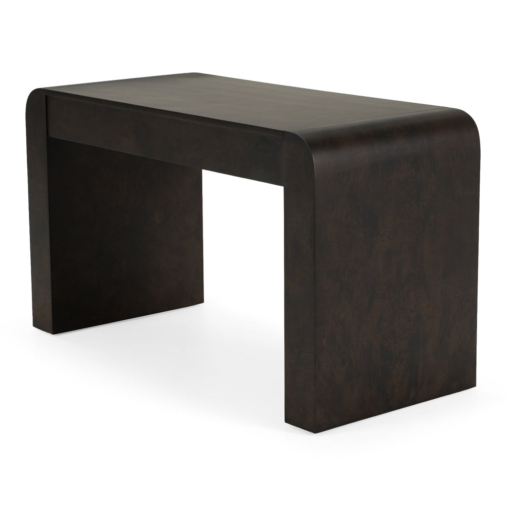 Guzman - Modern Dark Burl Writing Desk