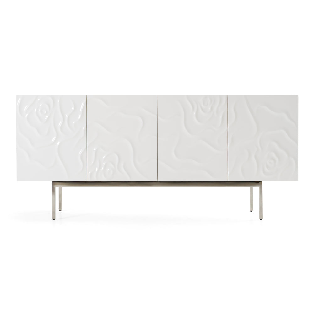Gwen - Modern White High Gloss Buffet