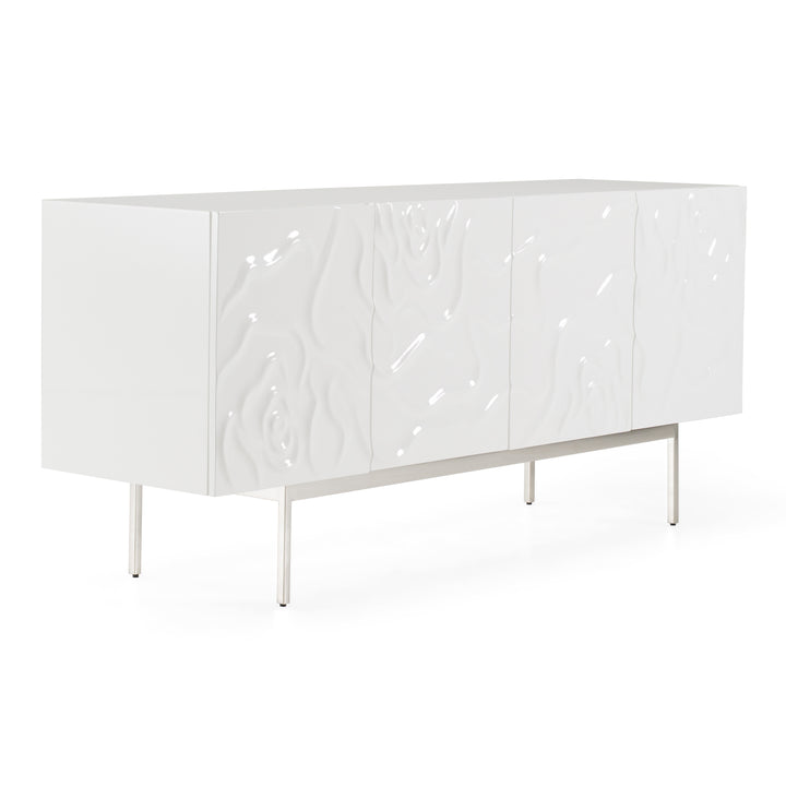 Gwen - Modern White High Gloss Buffet