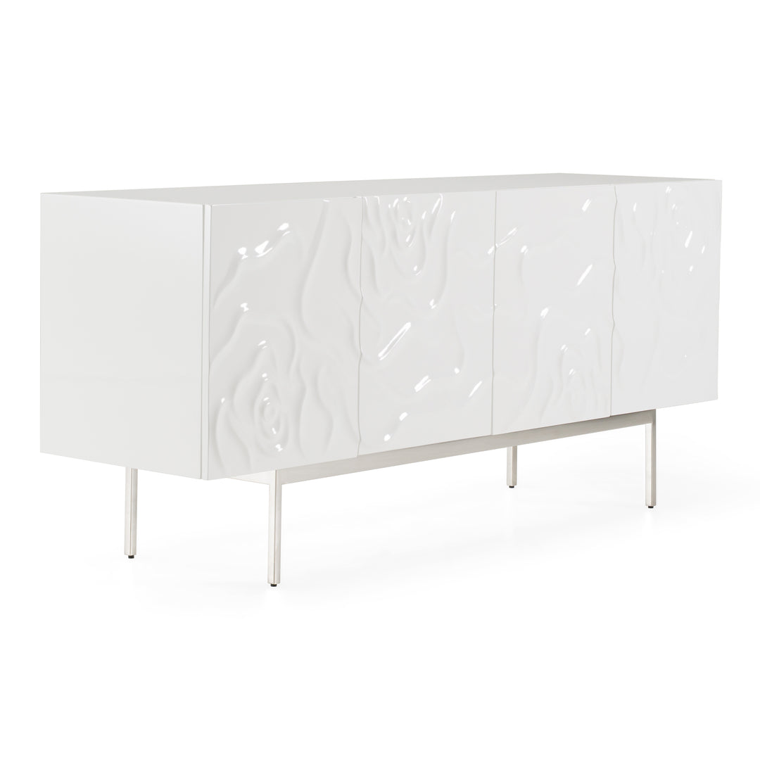 Gwen - Modern White High Gloss Buffet