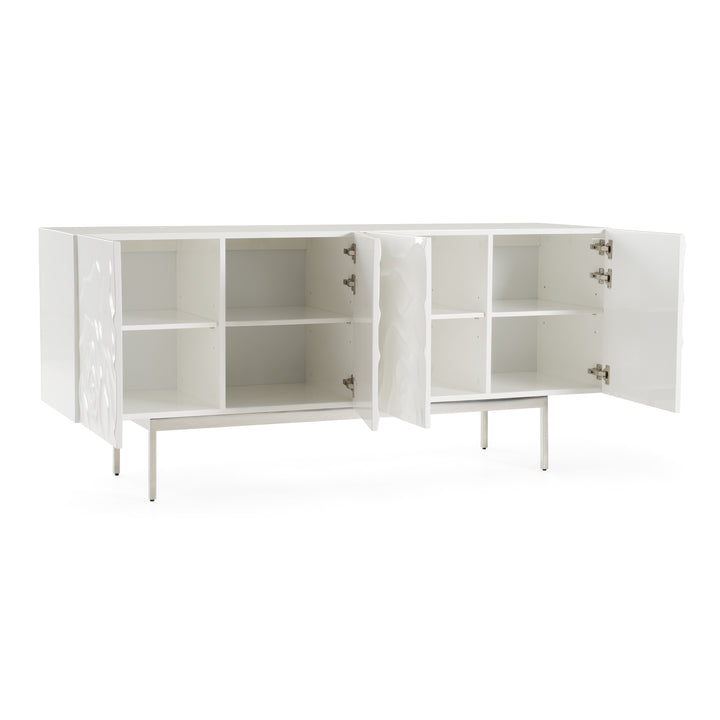 Gwen - Modern White High Gloss Buffet