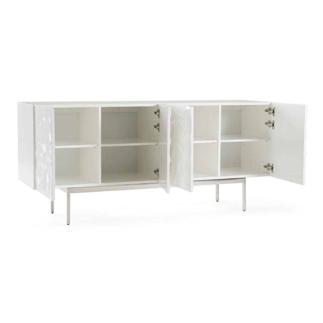 Gwen - Modern White High Gloss Buffet