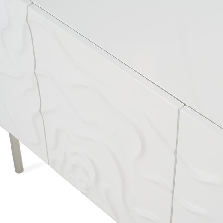 Gwen - Modern White High Gloss Buffet