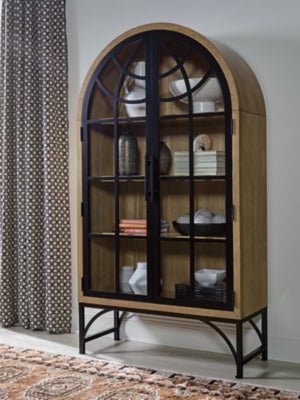Gwenwich Accent Cabinet - Light Brown Accent Cabinet modern furniture Contempo Furniture