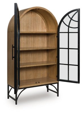 Gwenwich Accent Cabinet - Light Brown Accent Cabinet modern furniture Contempo Furniture