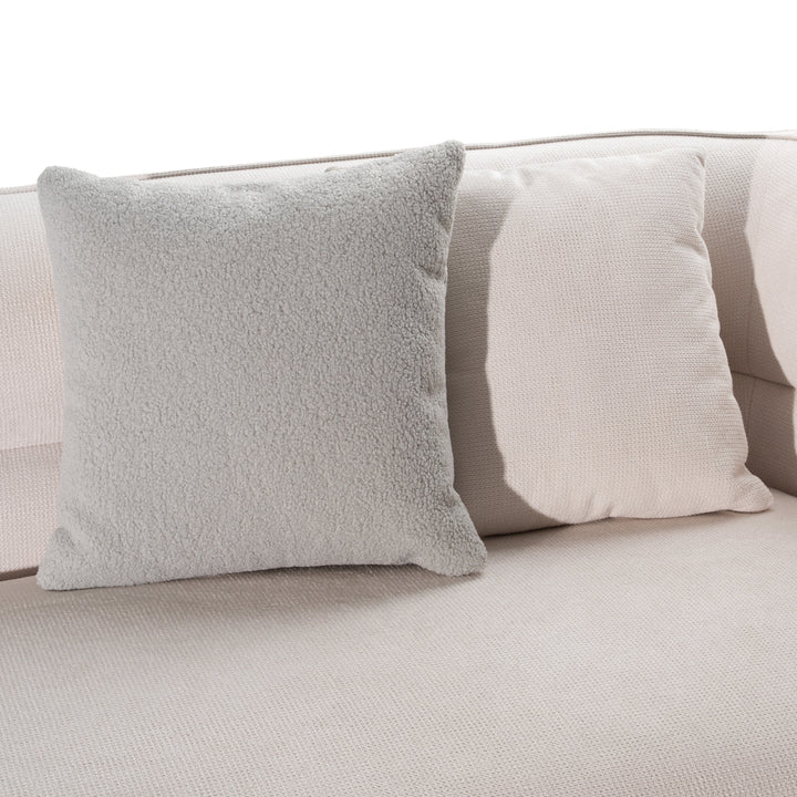 Nomad - Modern Off-White Fabric Curved Sectional Sofa