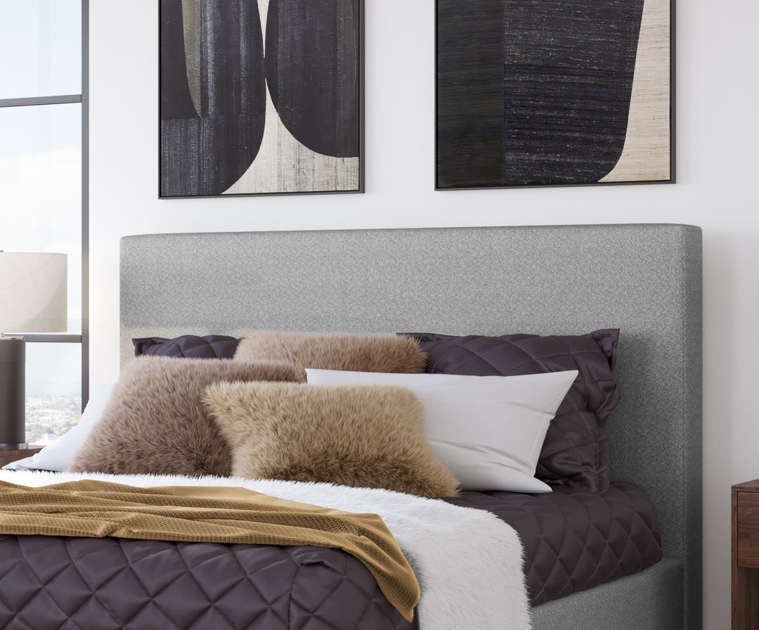 Modus Furniture Kkjph5Bh Olivia Upholstered Headboard In Pewter