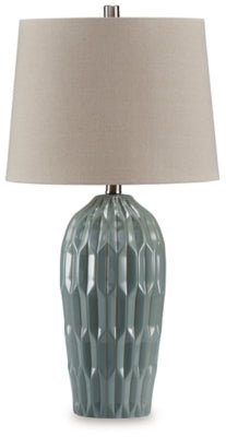 Hadbury Table Lamp (Set of 2) - Blue Table Lamp modern furniture Contempo Furniture