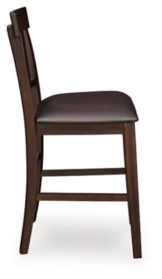 Haddigan Counter Height Bar Stool - Dark Brown Stool Set modern furniture Contempo Furniture