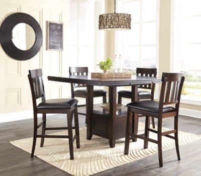 Haddigan Counter Height Bar Stool - Dark Brown Stool Set modern furniture Contempo Furniture