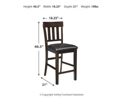 Haddigan Counter Height Bar Stool - Dark Brown Stool Set modern furniture Contempo Furniture