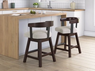 Haddigan Counter Height Barstool - Dark Brown Stool Set modern furniture Contempo Furniture