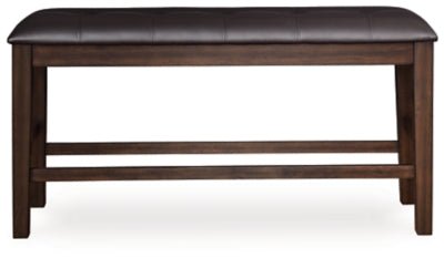 Haddigan Counter Height Dining Bench - Dark Brown Counter Bench modern furniture Contempo Furniture