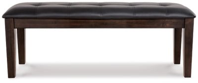 Haddigan Dining Bench - Dark Brown Upholstered Bench modern furniture Contempo Furniture