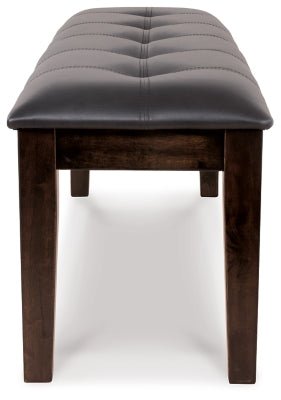 Haddigan Dining Bench - Dark Brown Upholstered Bench modern furniture Contempo Furniture