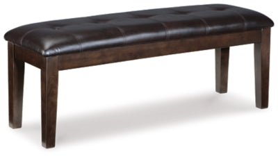 Haddigan Dining Bench - Dark Brown Upholstered Bench modern furniture Contempo Furniture