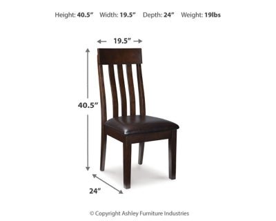 Haddigan Dining Chair - Dark Brown Chair Set modern furniture Contempo Furniture