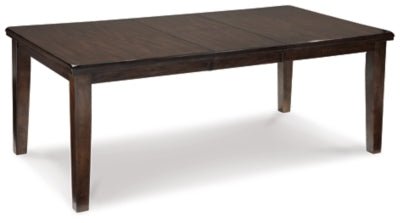 Haddigan Dining Extension Table - Dark Brown Dining Table with Extensions modern furniture Contempo Furniture