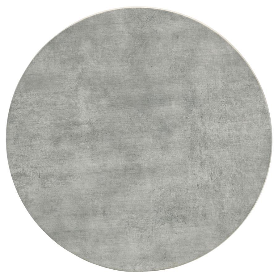 Hadi - 2 Piece Round Smarttop Coffee And End Table Set - Cement Table Set modern furniture Contempo Furniture