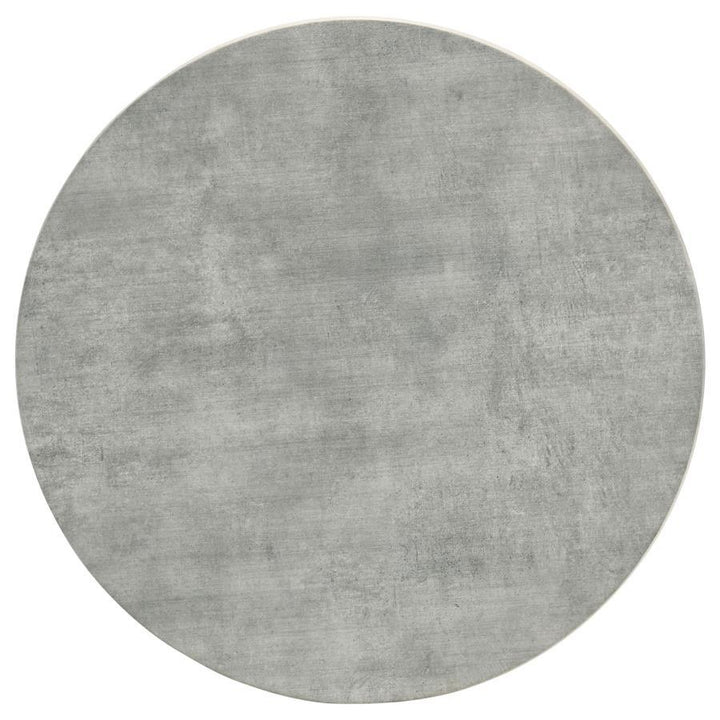 Hadi - 3 Piece Round Smarttop Coffee And End Table Set - Cement Table Set modern furniture Contempo Furniture