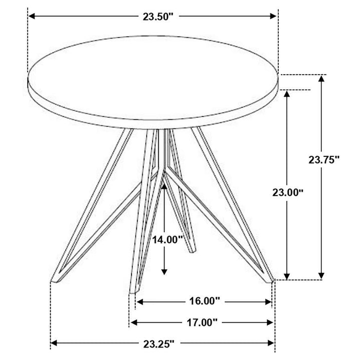 Hadi - 3 Piece Round Smarttop Coffee And End Table Set - Cement Table Set modern furniture Contempo Furniture