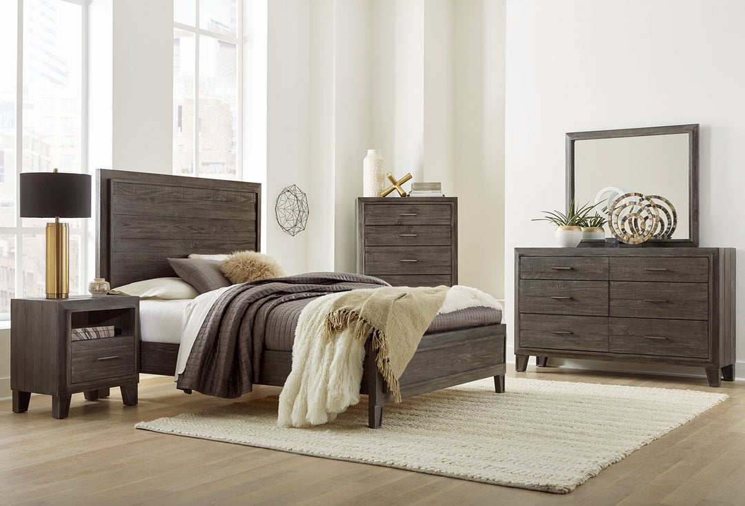 Hadley Mirror in Onyx Mirror modern furniture Contempo Furniture
