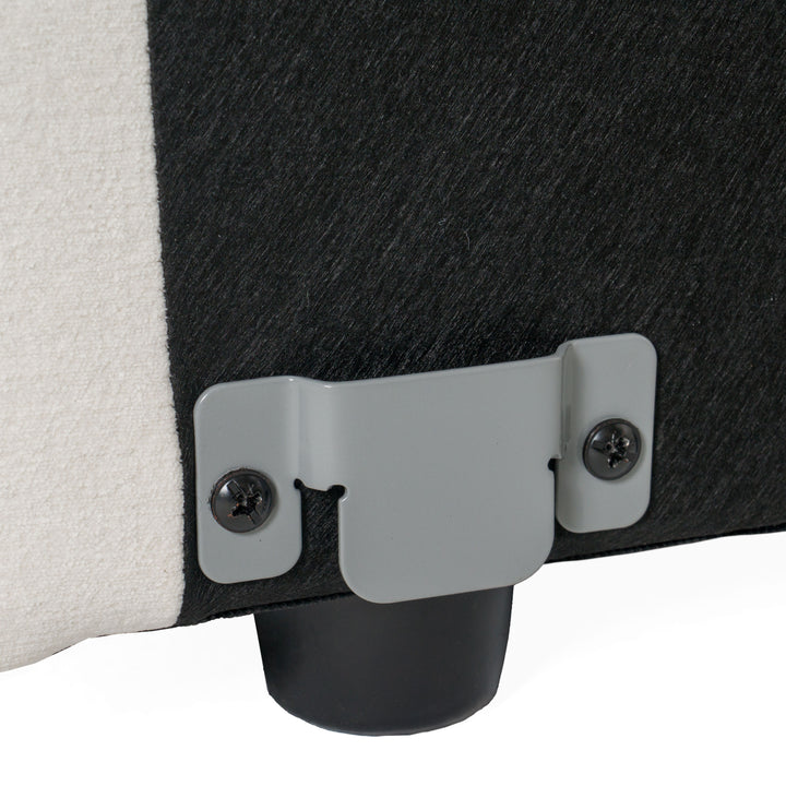 Hagerty  Modern OffWhite Fabric Sofa With 2 Power Recliners