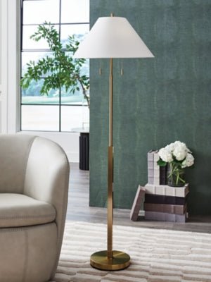 Haigwood Floor Lamp - Gold Floor Lamp modern furniture Contempo Furniture
