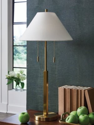 Haigwood Table Lamp - Gold Table Lamp modern furniture Contempo Furniture