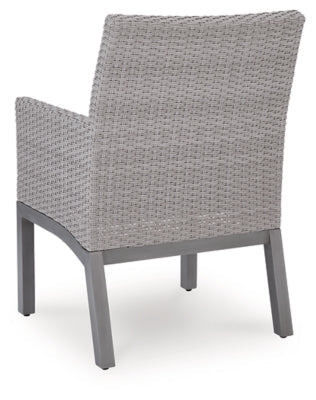 Half Moon Beach Outdoor Arm Chair with Cushion (Set of 2) - Blue Chair Set modern furniture Contempo Furniture