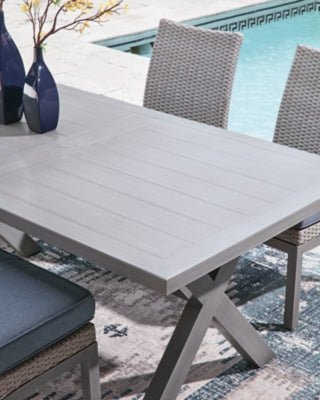 Half Moon Beach Outdoor Dining Table - Gray Dining Table modern furniture Contempo Furniture