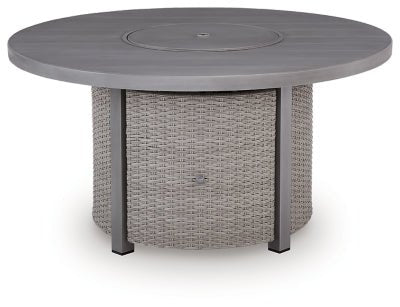 Half Moon Beach Outdoor Fire Pit Table - Gray Fire Pits modern furniture Contempo Furniture