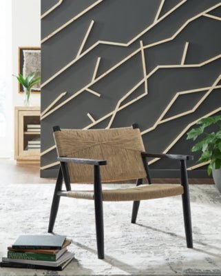 Halfmore Accent Chair - Black Accent Chair modern furniture Contempo Furniture