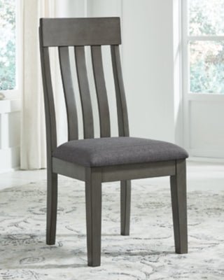 Hallanden Dining Chair - Dark Gray Chair Set modern furniture Contempo Furniture