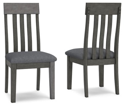 Hallanden Dining Chair - Dark Gray | Ashley Furniture