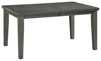 Hallanden Dining Extension Table - Gray Dining Table with Extensions modern furniture Contempo Furniture