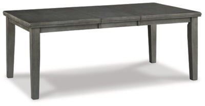 Hallanden Dining Extension Table - Gray Dining Table with Extensions modern furniture Contempo Furniture