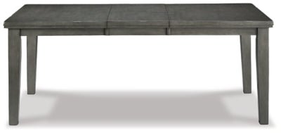 Hallanden Dining Extension Table - Gray Dining Table with Extensions modern furniture Contempo Furniture