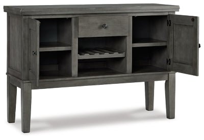 Hallanden Dining Server - Gray Server modern furniture Contempo Furniture
