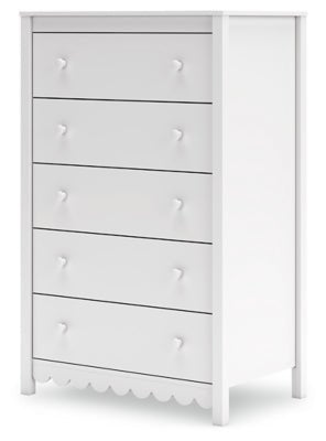 Hallityn Chest of Drawers - White Accent Chest modern furniture Contempo Furniture