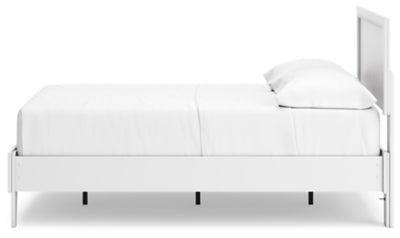 Hallityn Full Panel Platform Bed - White Panel Bed modern furniture Contempo Furniture