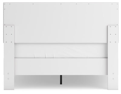 Hallityn Full Panel Platform Bed - White Panel Bed modern furniture Contempo Furniture